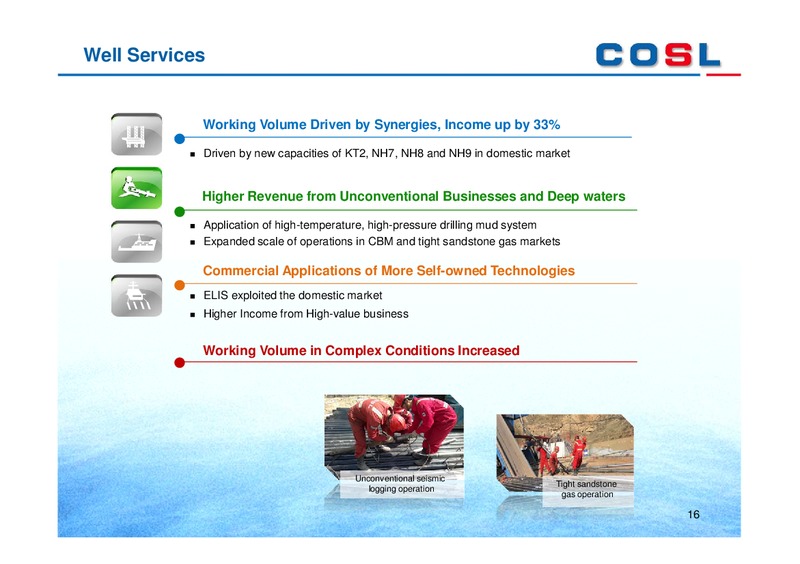 MARCH 2013 ANNUAL RESULTS – CHINA OILFIELD SERVICES LTD. – slide 16