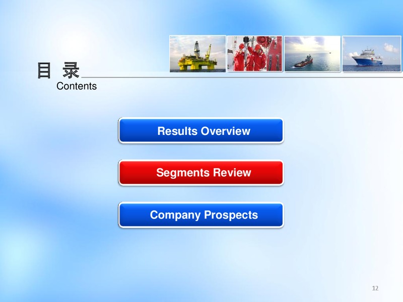 AUGUST 2013 INVESTOR PRESENTATION – CHINA OILFIELD SERVICES LTD. – slide 12
