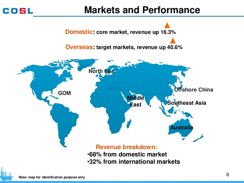 H1 2012 EARNINGS CALL – CHINA OILFIELD SERVICES LTD. – slide 6