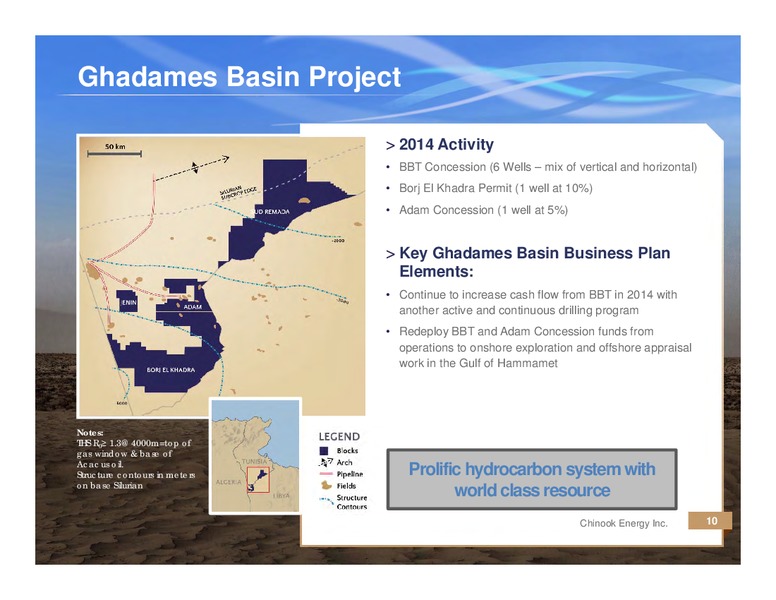 Corporate Presentation – Chinook Energy, Inc. – slide 9