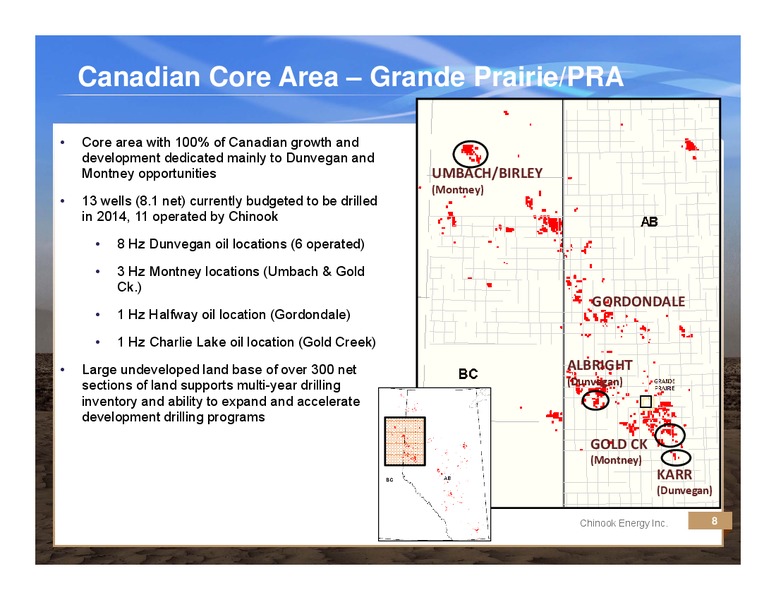 CORPORATE PRESENTATION – Chinook Energy, Inc. – slide 7
