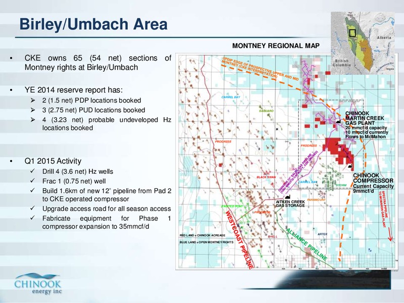 MARCH 2015 CORPORATE PRESENTATION – Chinook Energy, Inc. – slide 6