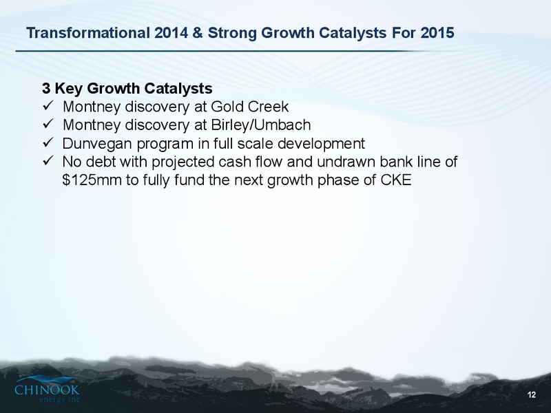 INVESTOR PRESENTATION – Chinook Energy, Inc. – slide 10