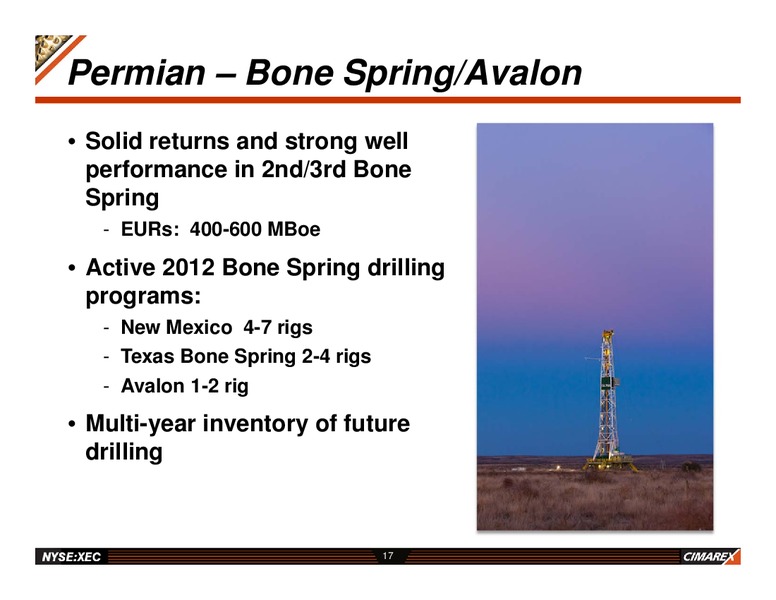 Year end 2011 Results – Cimarex Energy Co. – slide 16