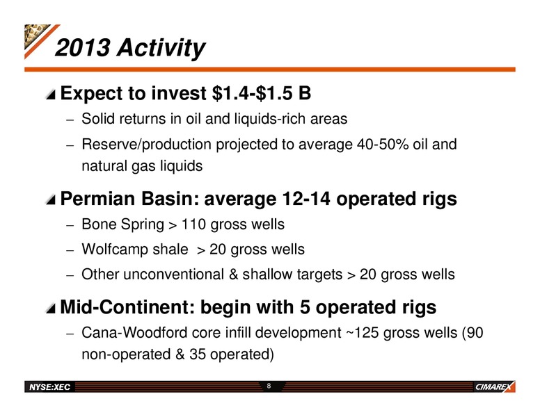 JP MORGAN GLOBAL HIGH YIELD & LEVERAGED FINANCE CONFERENCE – Cimarex Energy Co. – slide 7