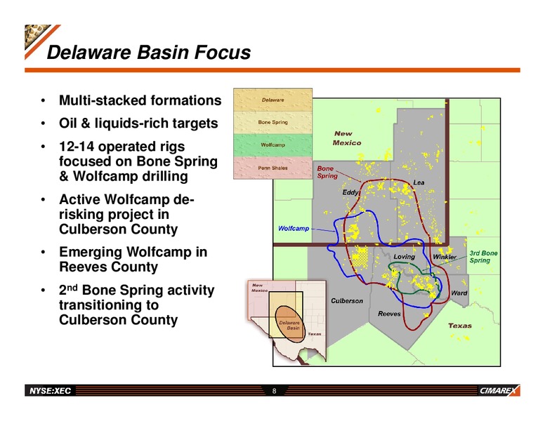 UBS GLOBAL OIL AND GAS CONFERENCE – Cimarex Energy Co. – slide 7