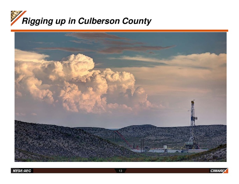 INVESTOR PRESENTATION – Cimarex Energy Co. – slide 12