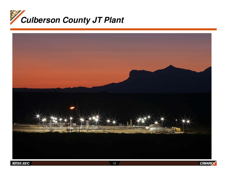 INVESTOR PRESENTATION – Cimarex Energy Co. – slide 14