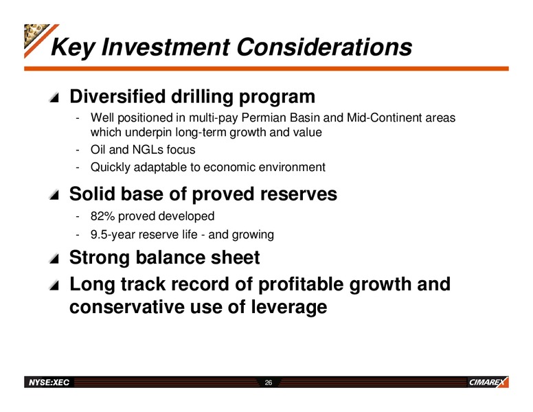 ENERCOM OIL & GAS CONFERENCE – Cimarex Energy Co. – slide 25
