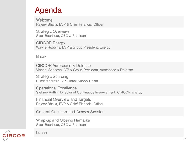 2014 INVESTOR DAY – CIRCOR International Inc – slide 2