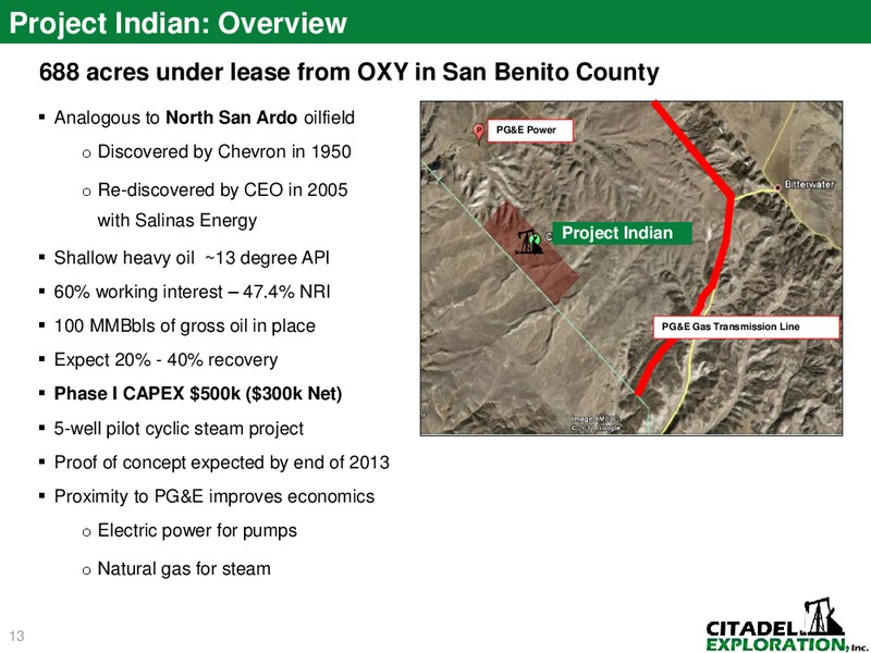 EURO PACIFIC CAPITAL – Citadel Exploration Inc – slide 11