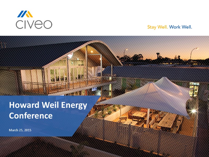HOWARD WEIL ENERGY CONFERENCE – Civeo Corporation – slide 1