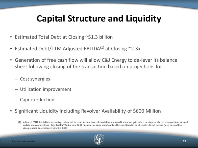 Q2 2014 INVESTOR PRESENATION – C&J Energy Services Inc. – slide 17