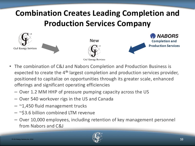 GHS Boston Energy Day Conference – C&J Energy Services Inc. – slide 9