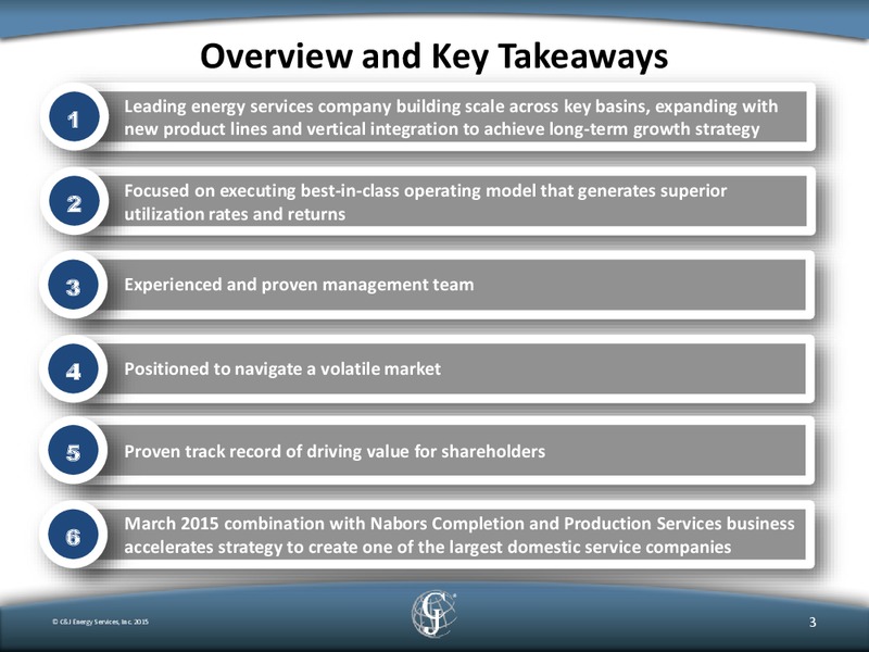 Jefferies Boston Energy Summit – C&J Energy Services Inc. – slide 2