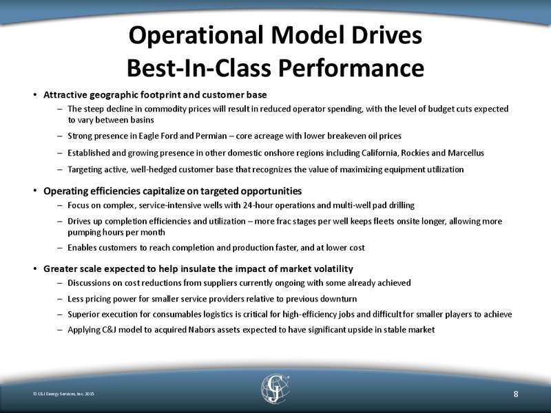Morgan Stanley Presentation – C&J Energy Services Inc. – slide 7