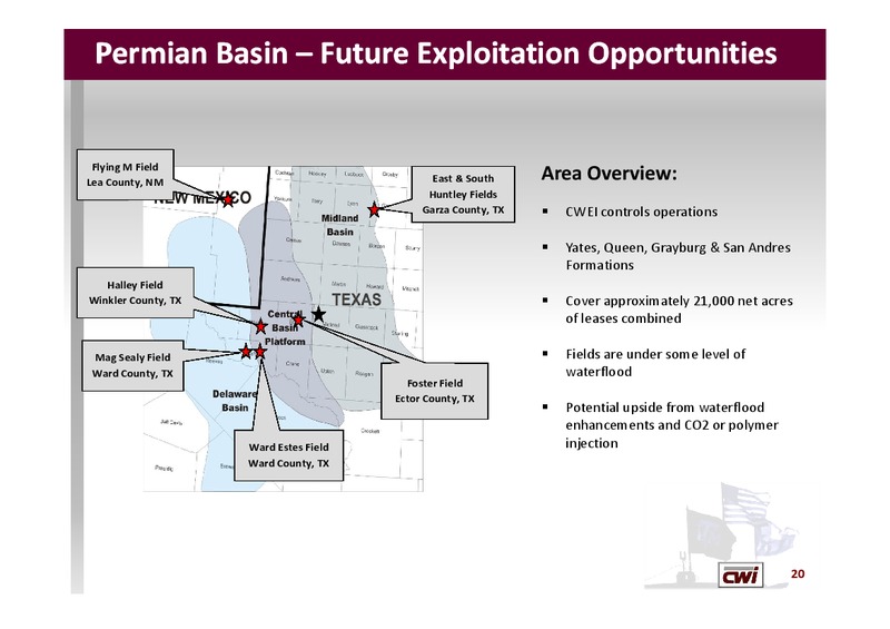 APRIL 2012 IPAA OGIS NEW YORK – Clayton Williams Energy Inc. – slide 19