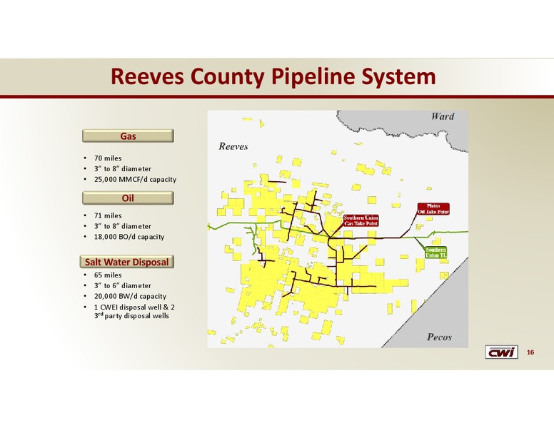 BAML ENERGY AND POWER CONFERENCE – Clayton Williams Energy Inc. – slide 15