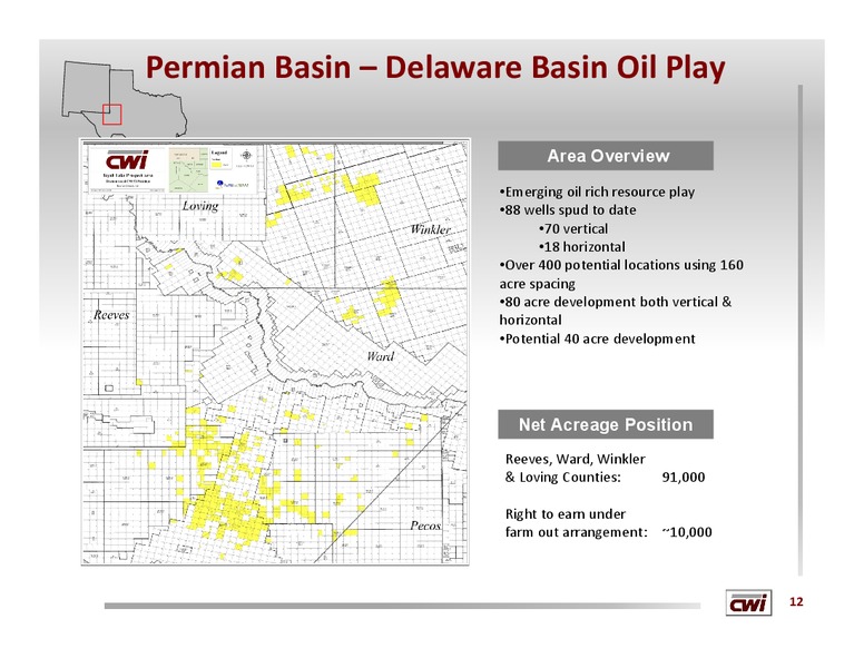 DEUTSCHE BANK LEVERAGED FINANCE CONFERENCE – Clayton Williams Energy Inc. – slide 11