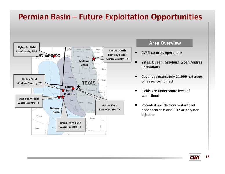 DEUTSCHE BANK LEVERAGED FINANCE CONFERENCE – Clayton Williams Energy Inc. – slide 16