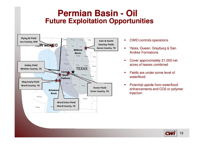 JOHNSON RICE ENERGY CONFERENCE – Clayton Williams Energy Inc. – slide 18