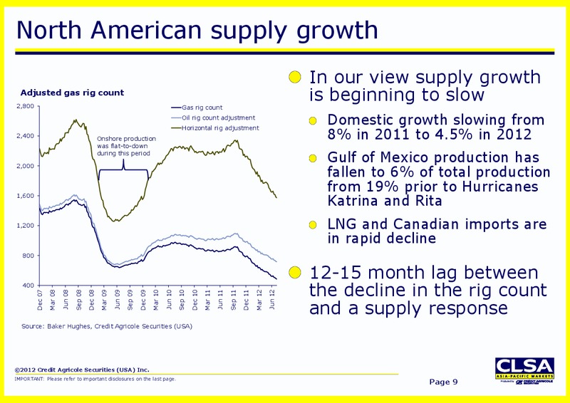 Investor Presentation – CLSA – slide 9
