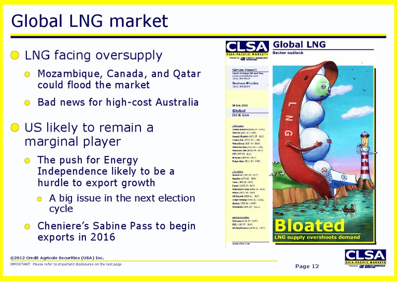 Investor Presentation – CLSA – slide 12