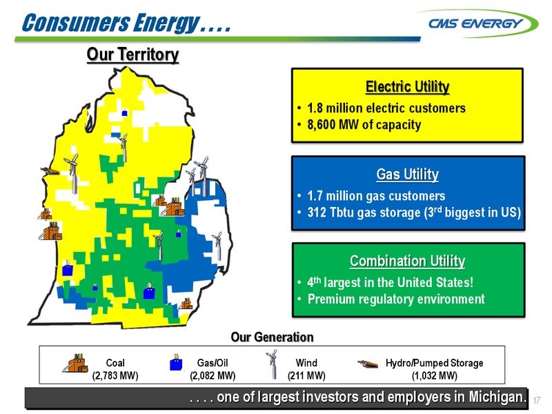 INVESTOR MEETINGS – Cms Energy – slide 17