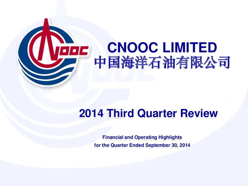 3Q Review – CNOOC Limited – slide 1