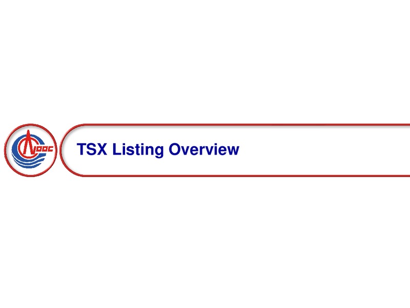Toronto Stock Exchange Listing – CNOOC Limited – slide 28