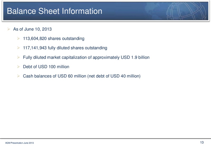Annual General Meeting – Coastal Energy Co. – slide 12