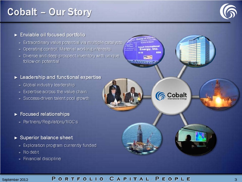 DEUTSCHE BANK CONFERENCE – Cobalt International Energy, Inc. – slide 2