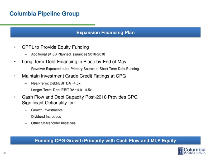 MAY 2015 ROADSHOW PRESENTATION – Columbia Pipeline Group Inc. – slide 28