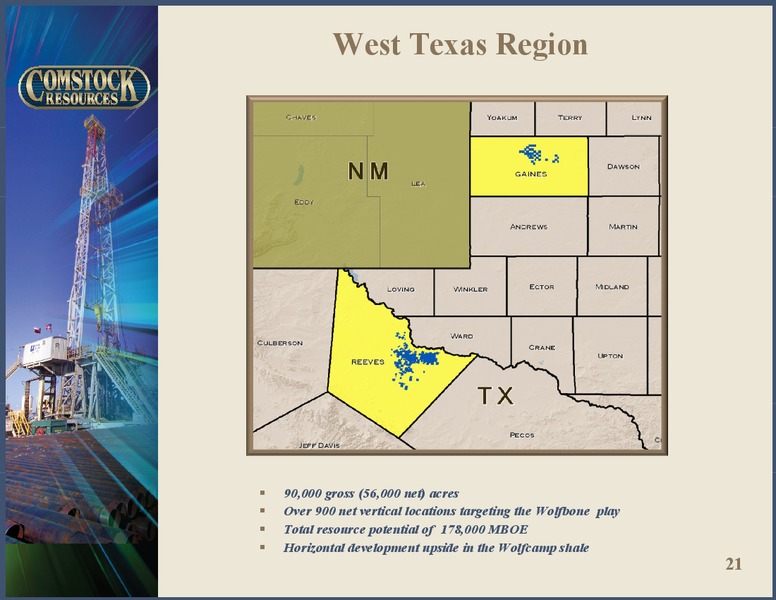 1ST QUARTER 2012 RESULTS – Comstock Resources Inc. – slide 20