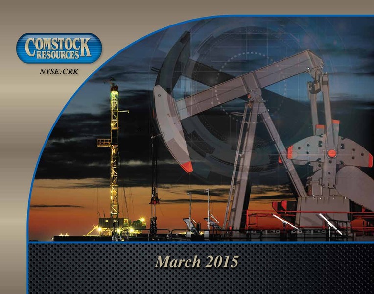Investor Presentation – Comstock Resources Inc. – slide 1