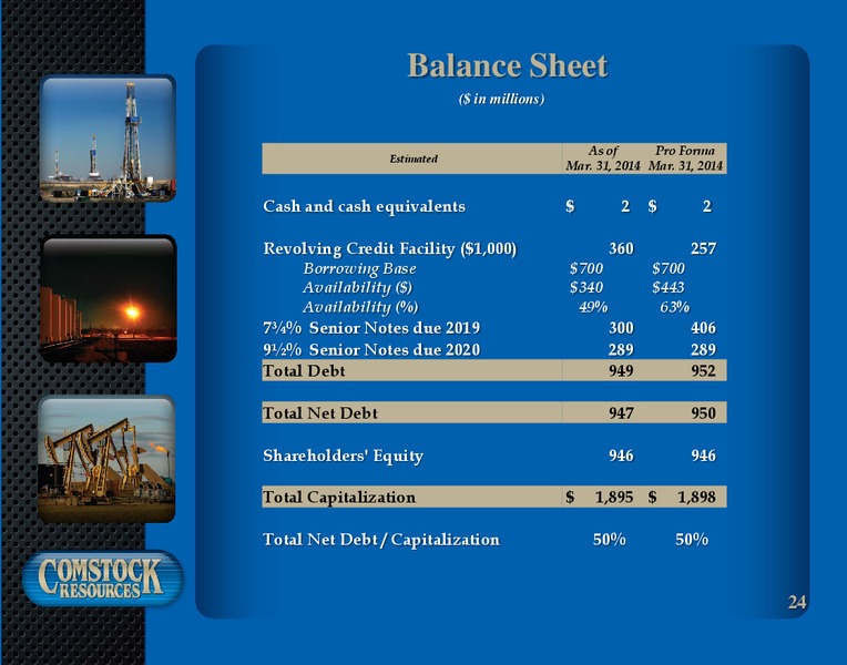 Investor Presentation – Comstock Resources Inc. – slide 23