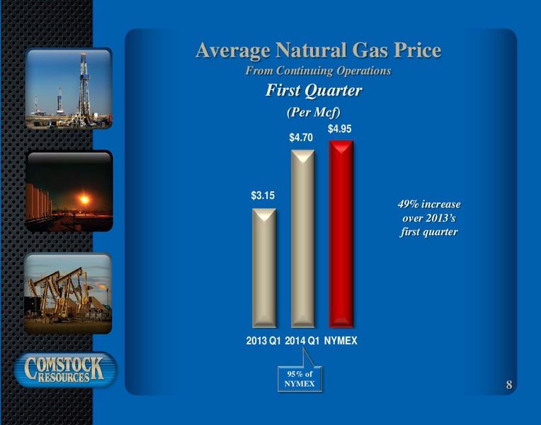 1st Quarter 2014 Results – Comstock Resources Inc. – slide 7