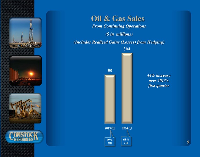 1st Quarter 2014 Results – Comstock Resources Inc. – slide 8