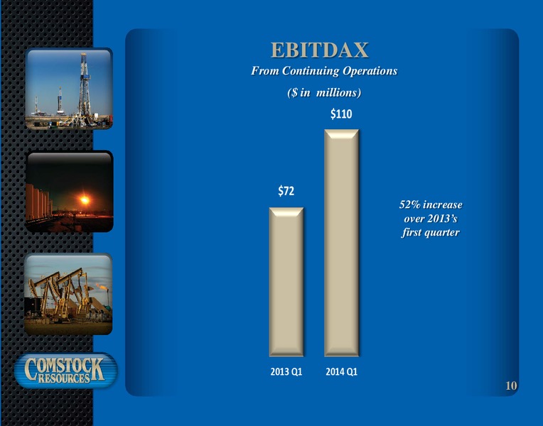 1st Quarter 2014 Results – Comstock Resources Inc. – slide 9