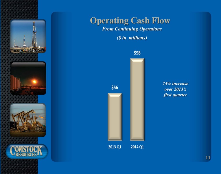 1st Quarter 2014 Results – Comstock Resources Inc. – slide 10