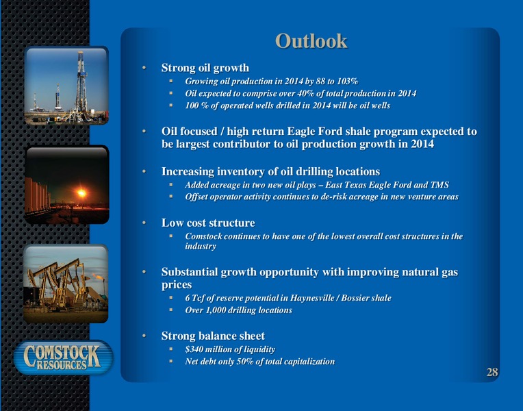 1st Quarter 2014 Results – Comstock Resources Inc. – slide 27