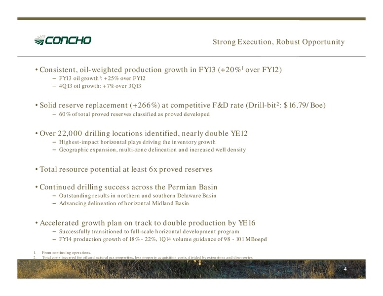 Howard Weil 42nd Annual Energy Conference – Concho Resources, Inc. – slide 3