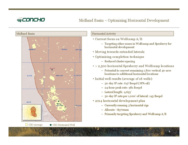 1Q14 Earnings Conference Call – Concho Resources, Inc. – slide 8