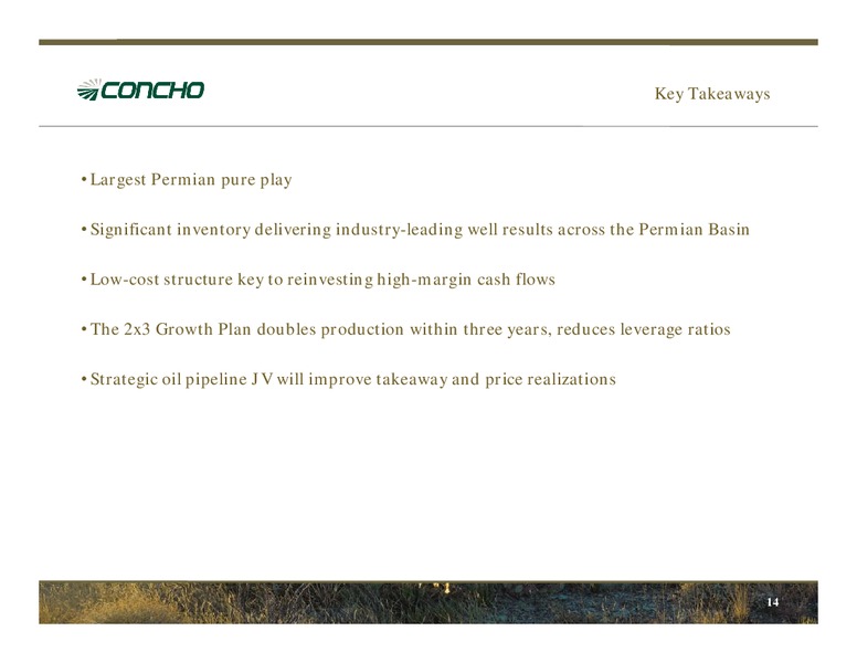 Enercom The Oil & Gas Conference – Concho Resources, Inc. – slide 13
