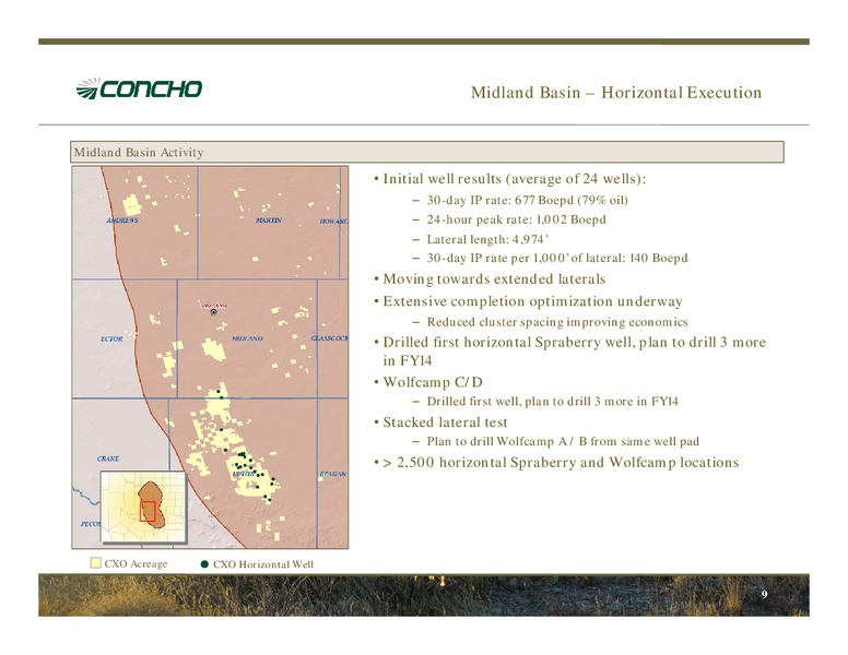 2Q14 Earnings Conference Call – Concho Resources, Inc. – slide 8
