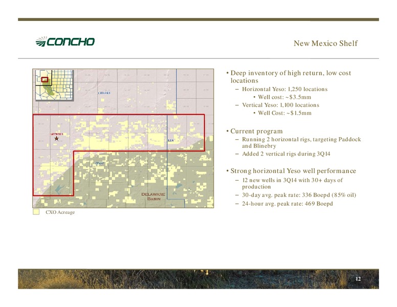 DECEMBER Investor Presentation – Concho Resources, Inc. – slide 11