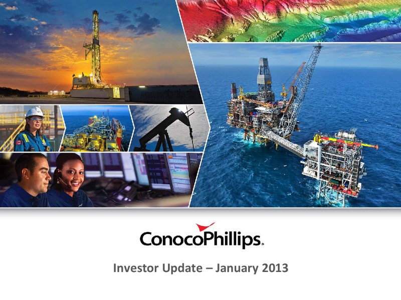 INVESTOR PRESENTATION – ConocoPhillips – slide 1