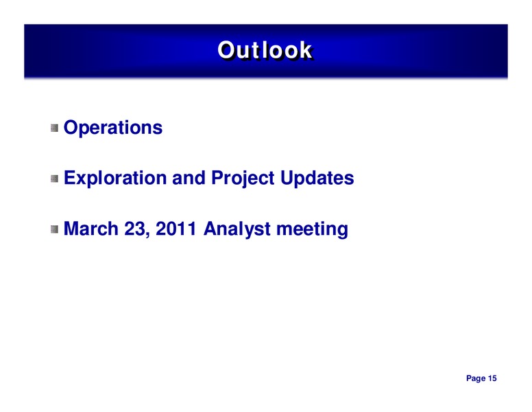 4TH QUARTER 2010 CONFERENCE CALL – ConocoPhillips – slide 14