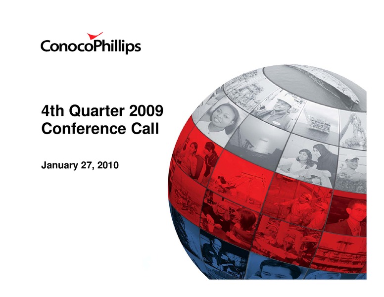 4Q 2009 – ConocoPhillips – slide 1