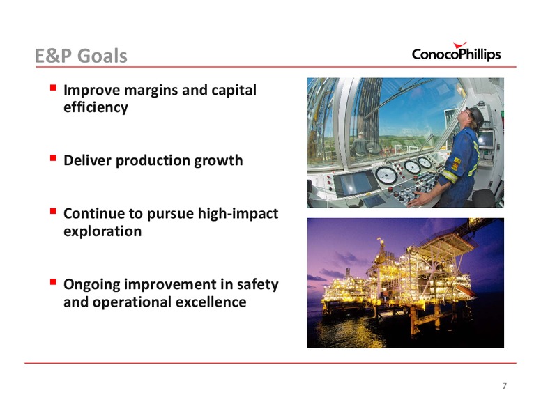 CREDIT SUISSE ENERGY CONFERENCE – ConocoPhillips – slide 7